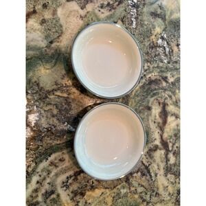 Lenox Montclair Ivory Platinum Trim Fruit Berry Dessert Bowls 5.75" Set of 2 USA